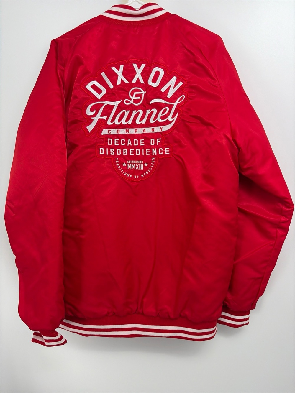 Dixxon Flannel Company Pastime nylon varsity jacket large